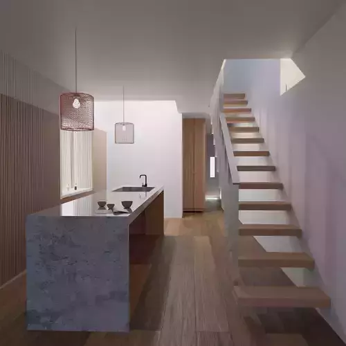 Minimalistic kitchen Free 3D model