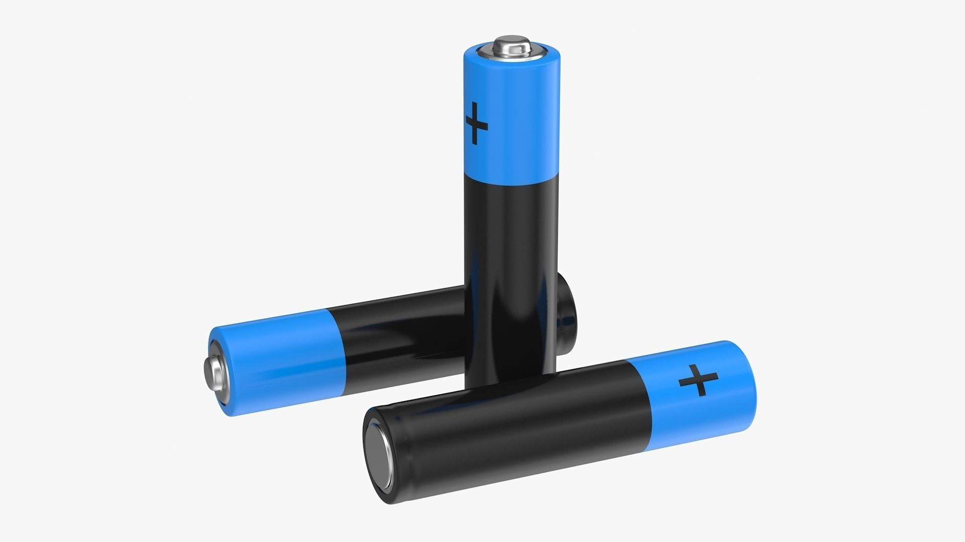 Battery AAA Low-poly 3D model_8