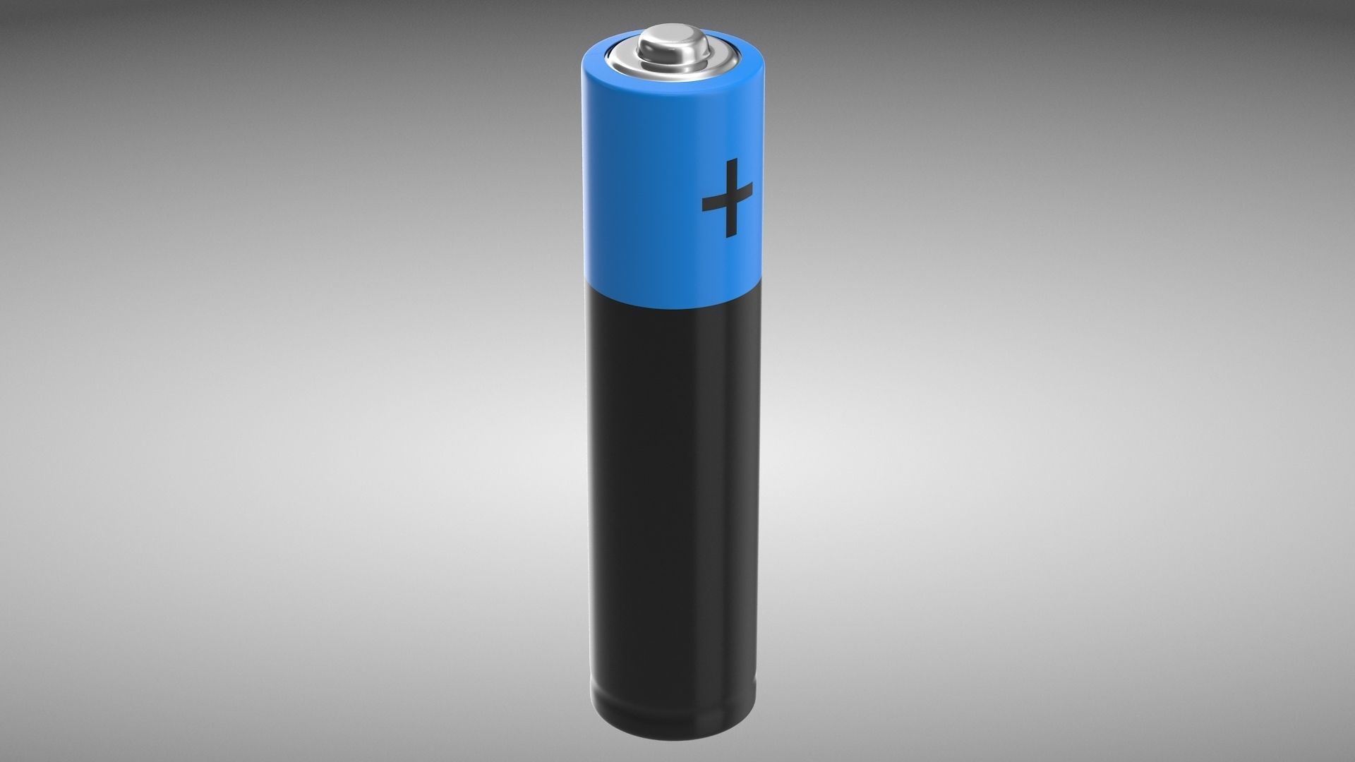 Battery AAA Low-poly 3D model_2