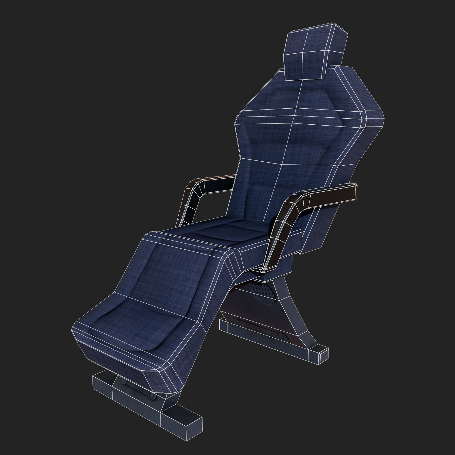 Tatoo Shop VR Chair Free low-poly 3D model_2