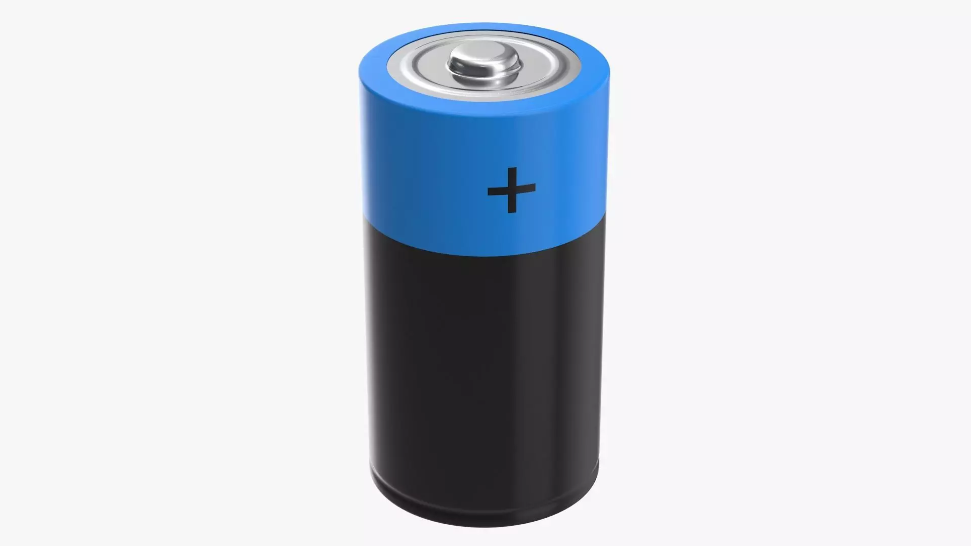 Battery C Low-poly 3D model_0