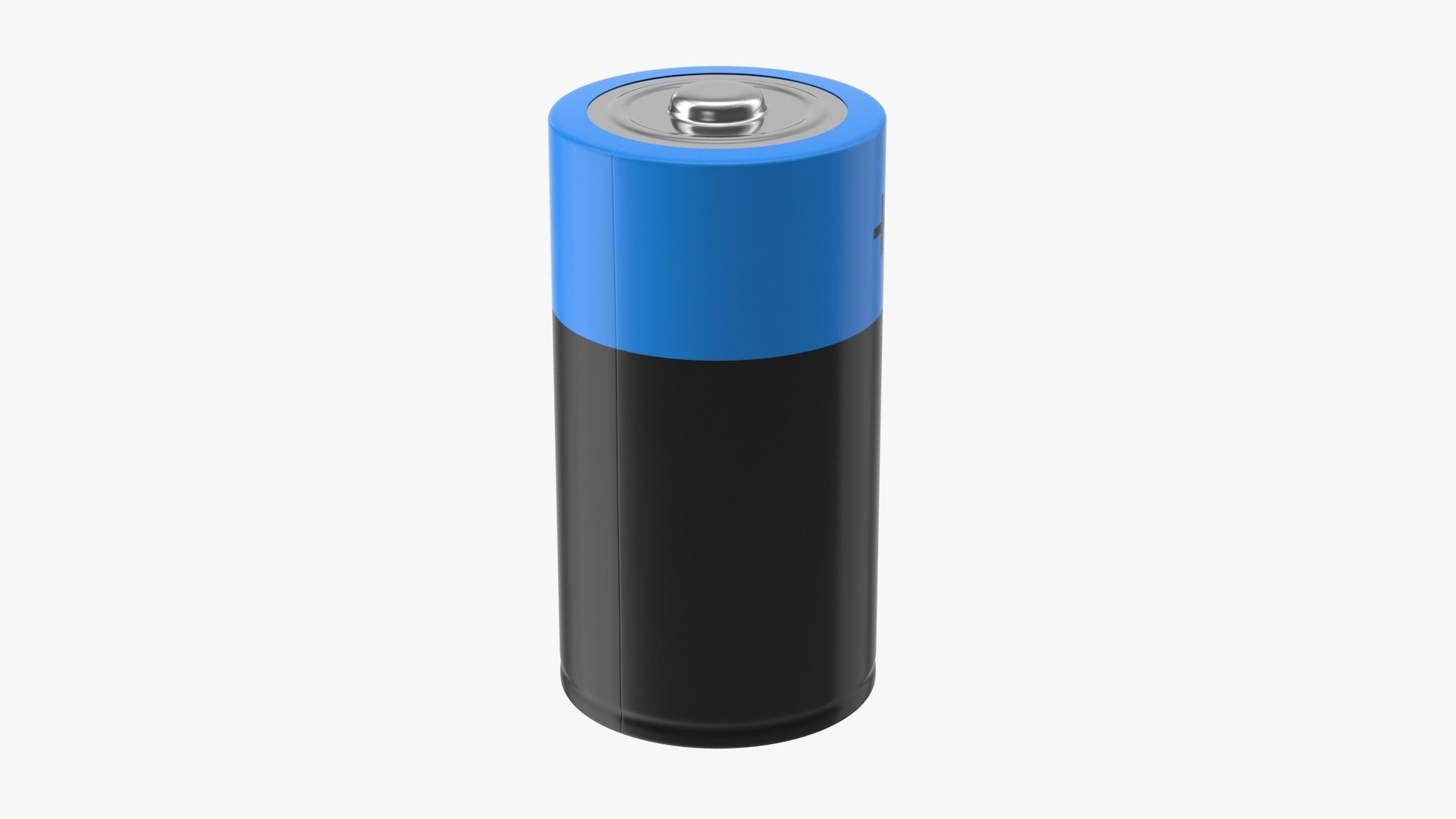 Battery C Low-poly 3D model_5