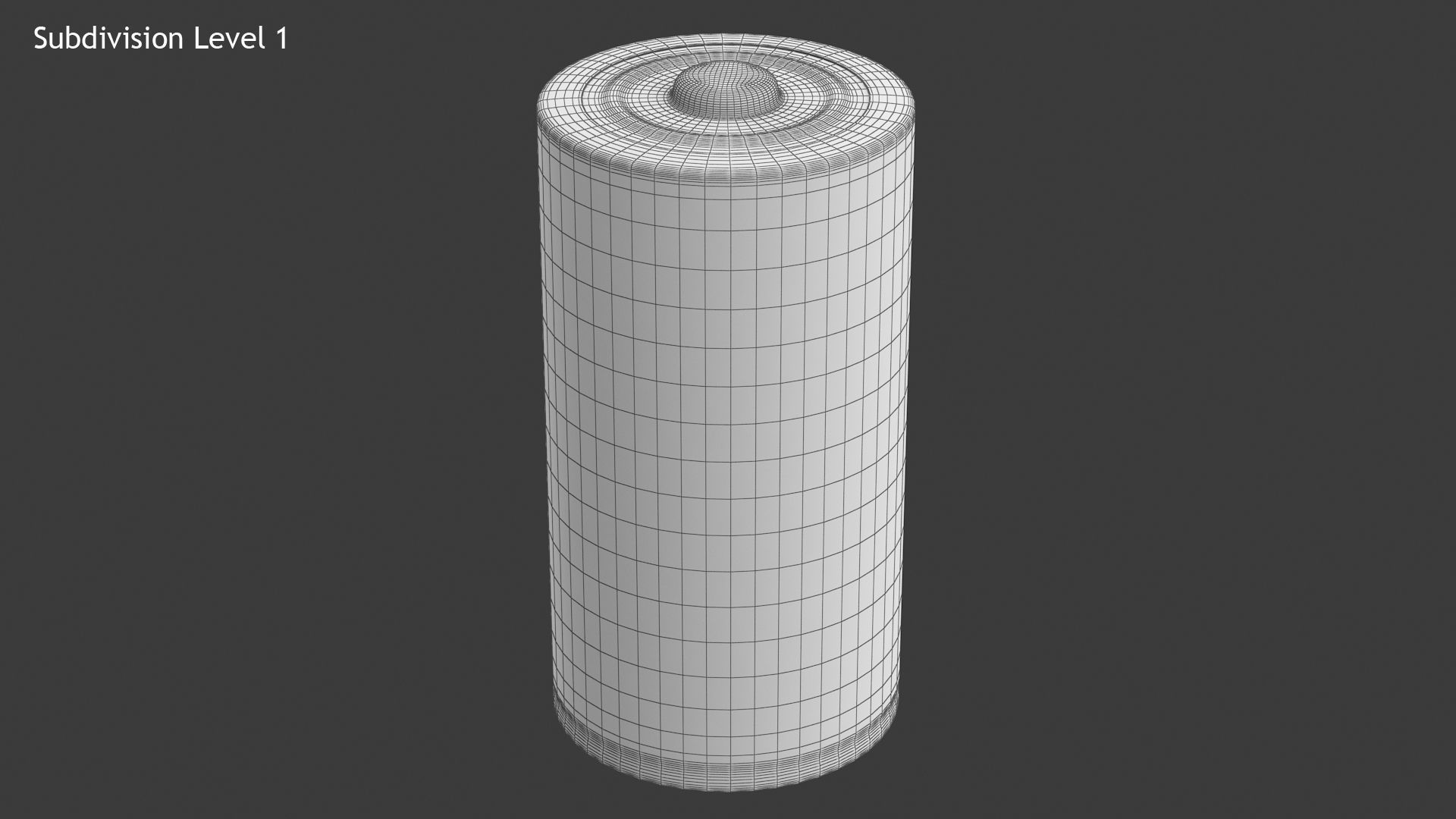 Battery C Low-poly 3D model_10