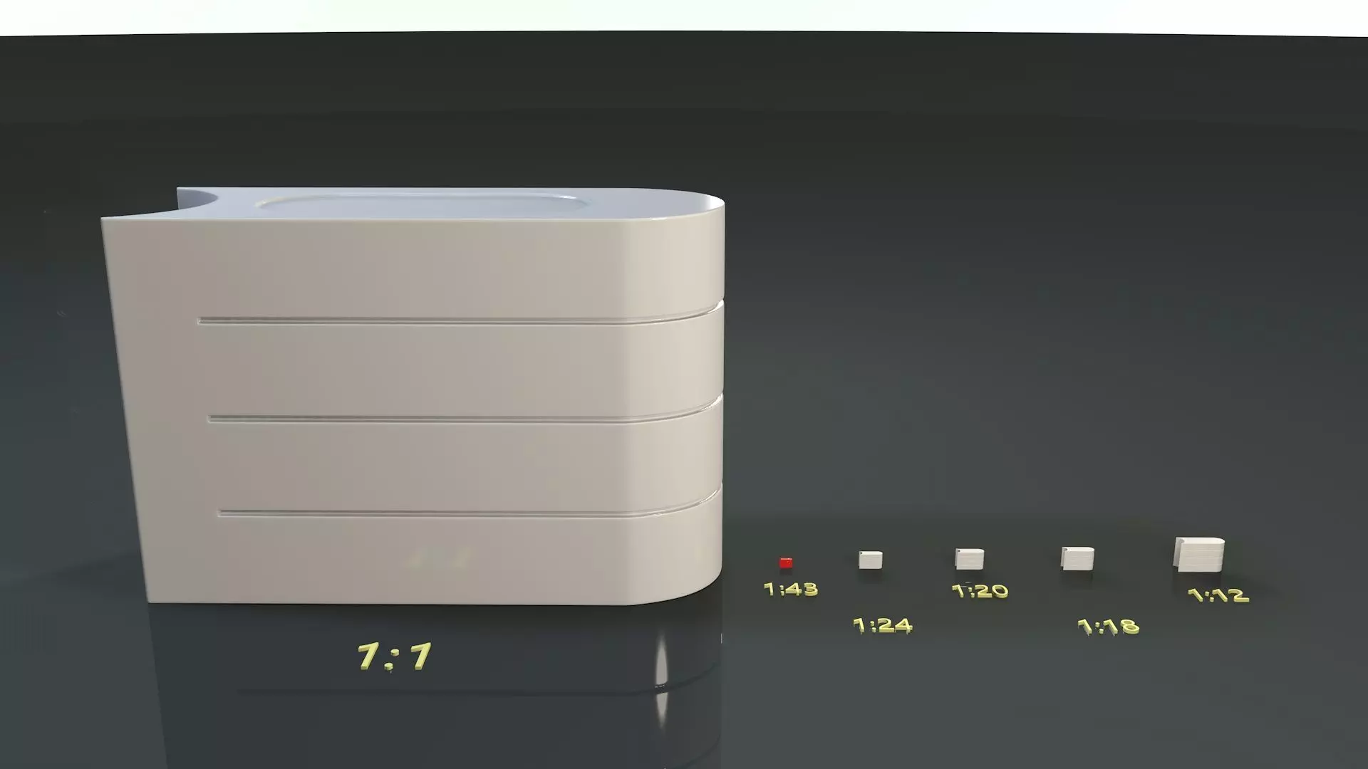 Tecpro Barrier 3D Print 1 is to 43 Scale 3D print model