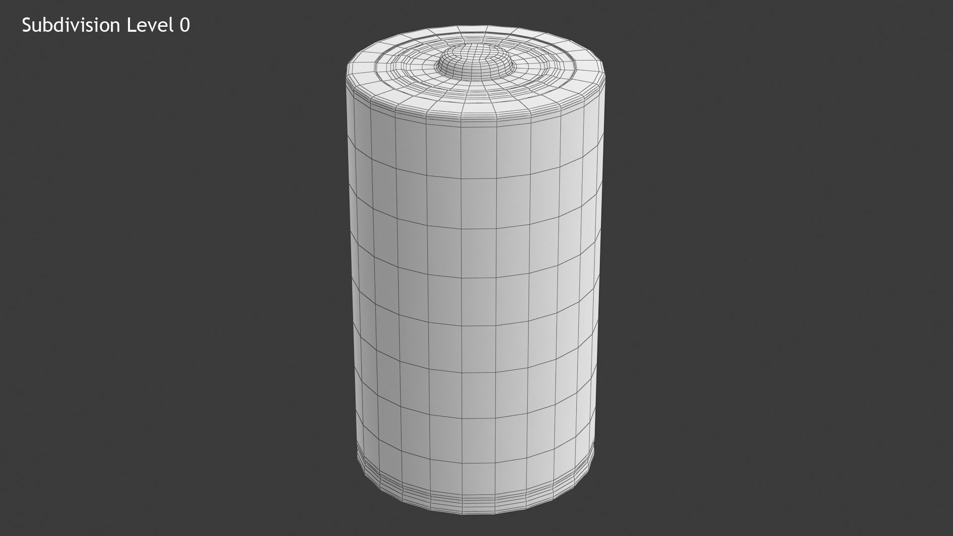 Battery D Low-poly 3D model_9