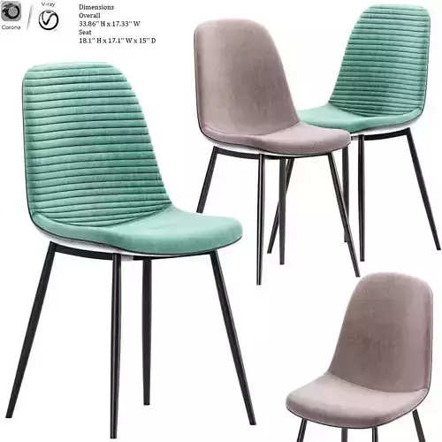 Eckard Fabric Upholstered Side Chair