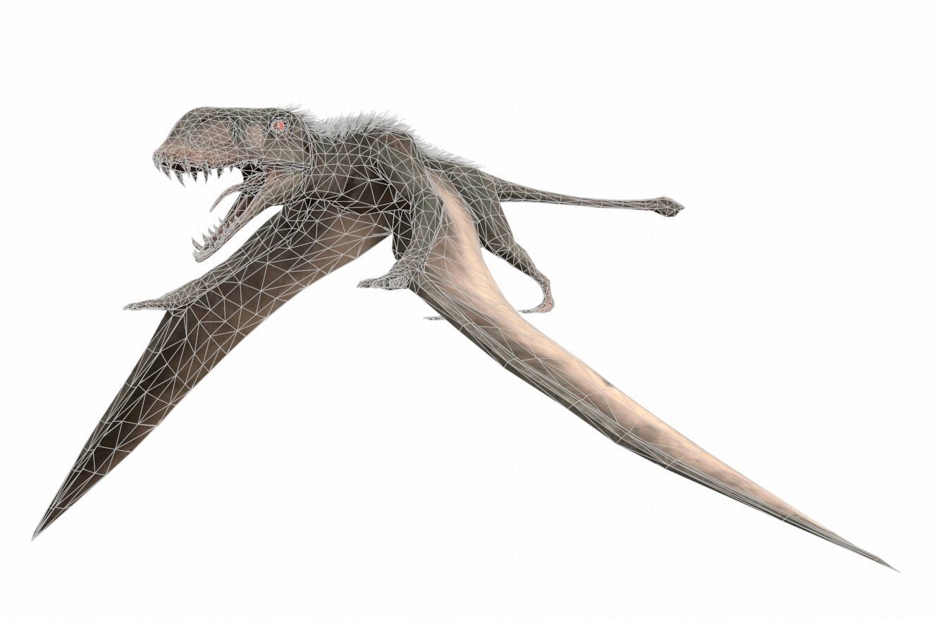 Dinosaur 124 Low-poly 3D model_1