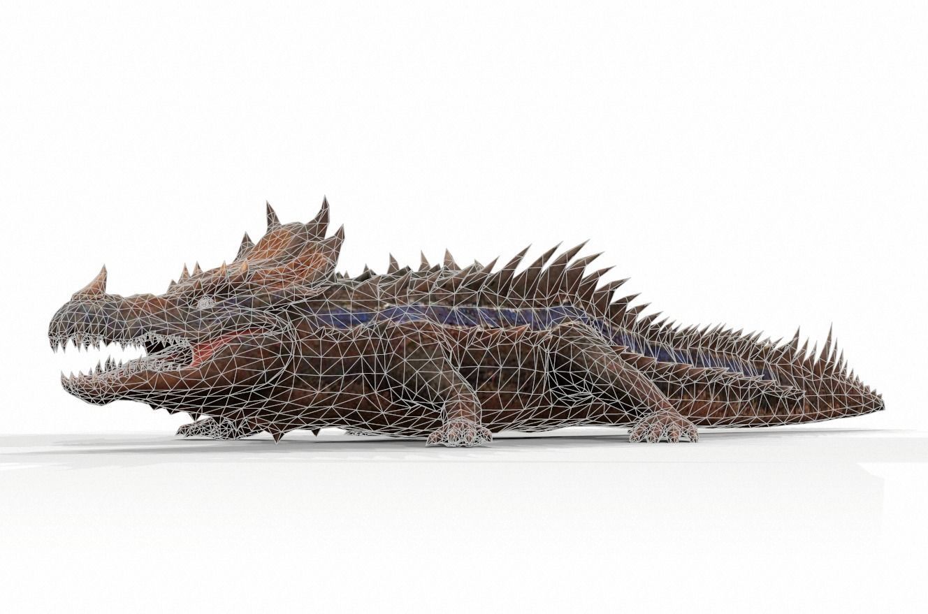 Dinosaur 126 Low-poly 3D model_1