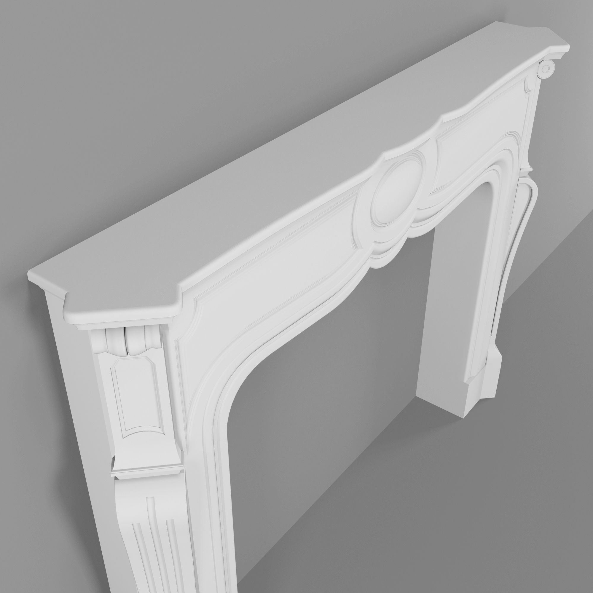Decorative Fireplace 3D model_4