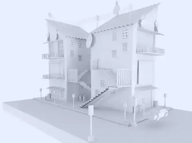MiNi CiTy Low-poly 3D model