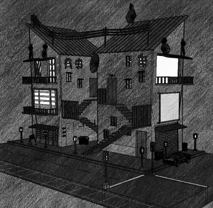 MiNi CiTy Low-poly 3D model_2