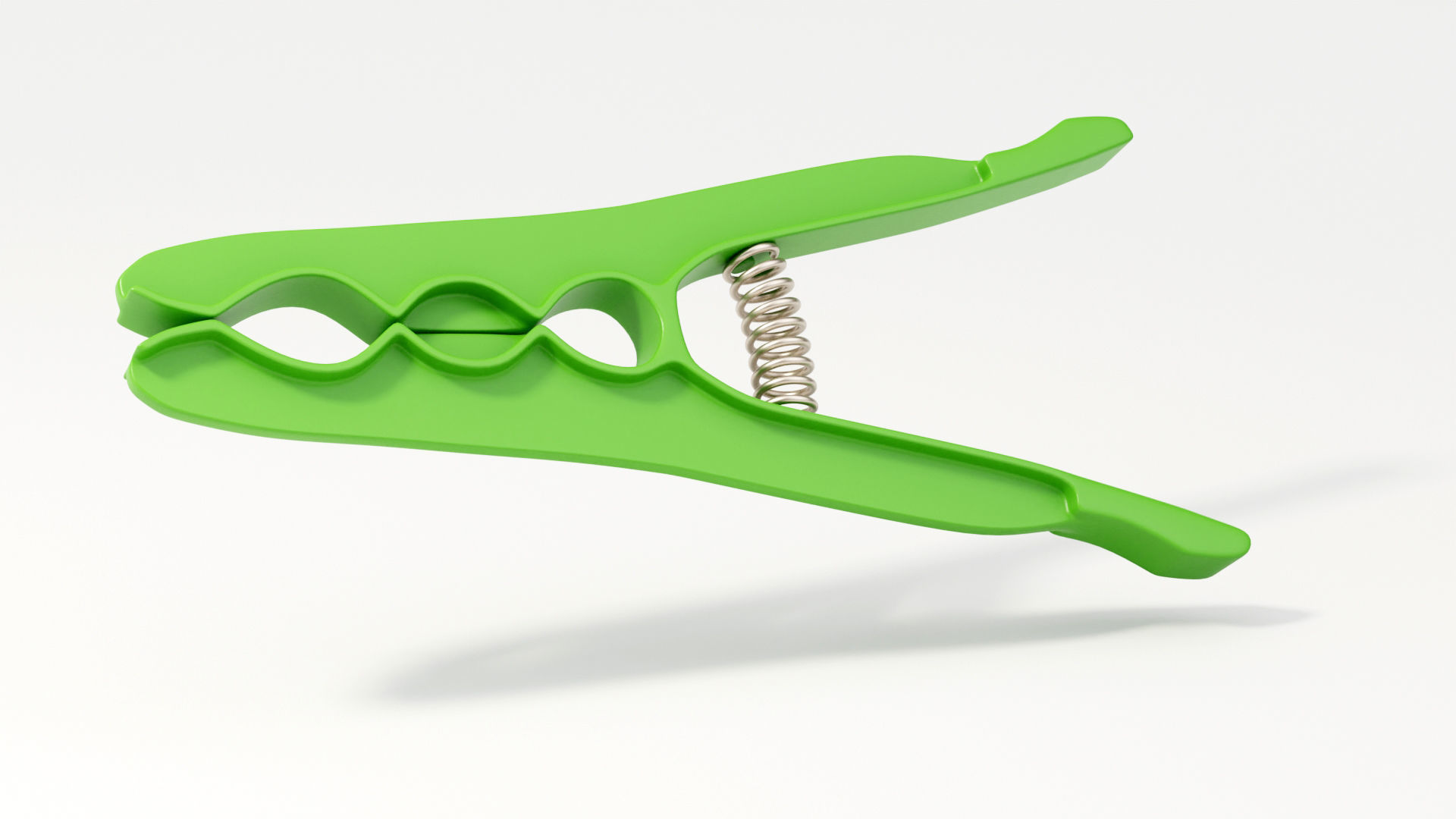 Plastic Clothes Peg 3D model_1