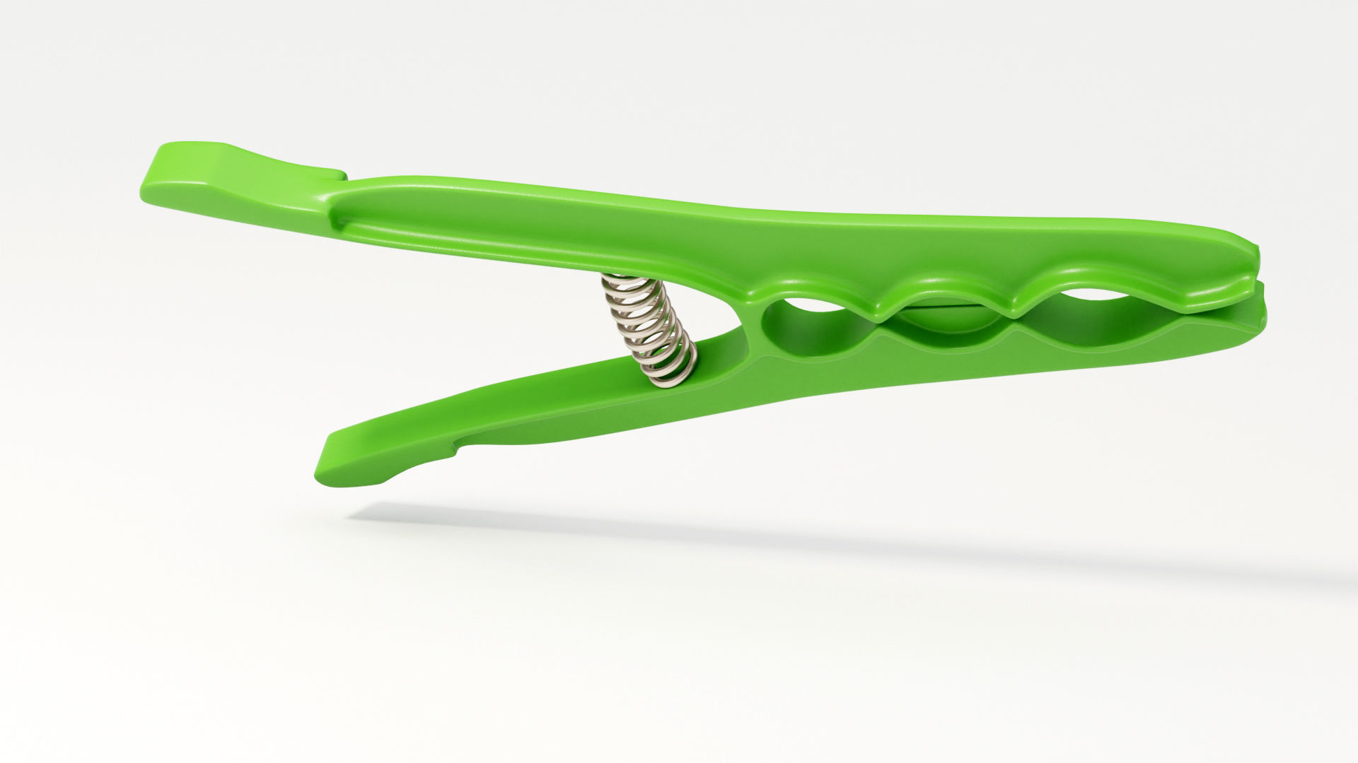 Plastic Clothes Peg 3D model_4