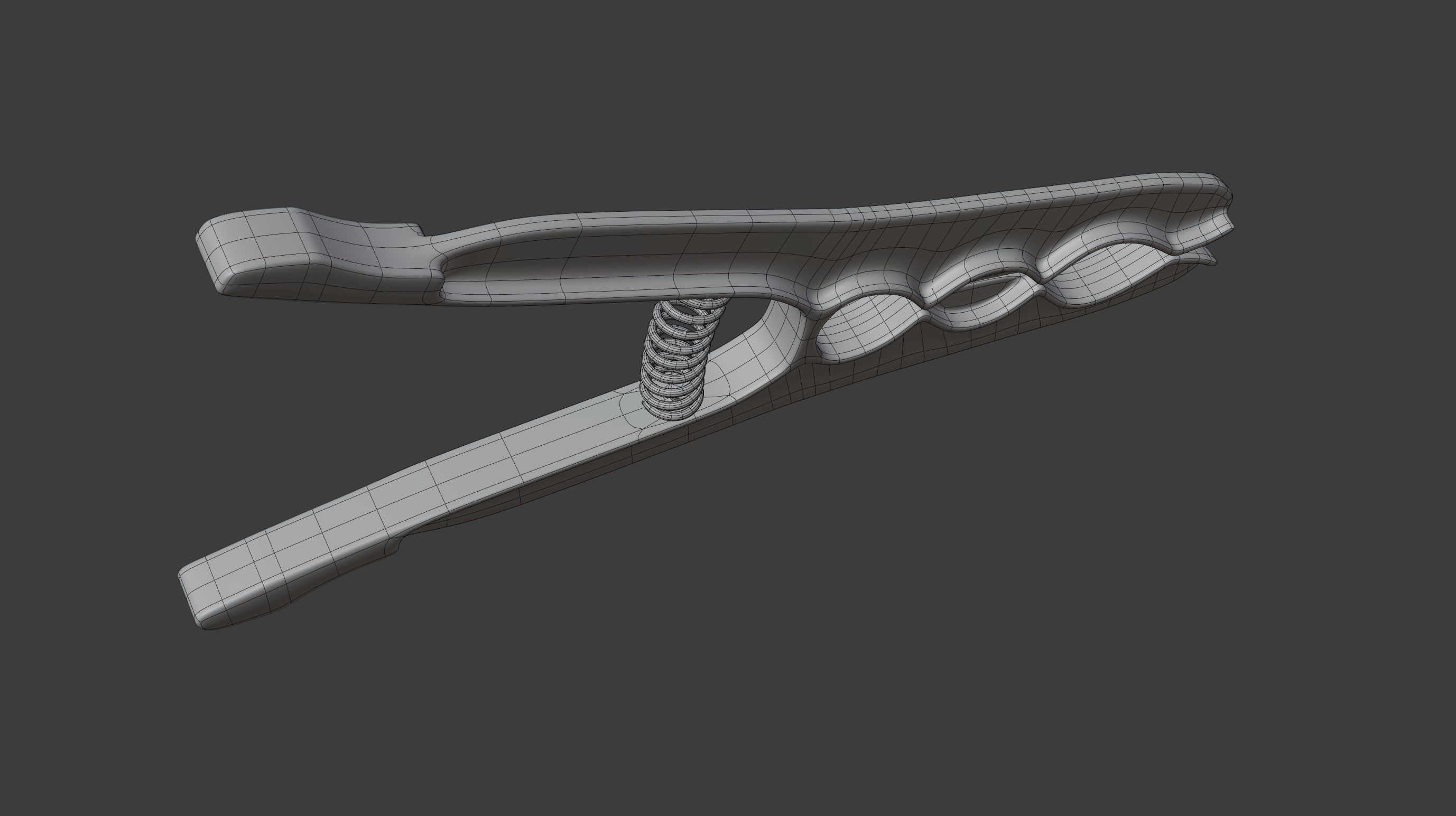 Plastic Clothes Peg 3D model_13