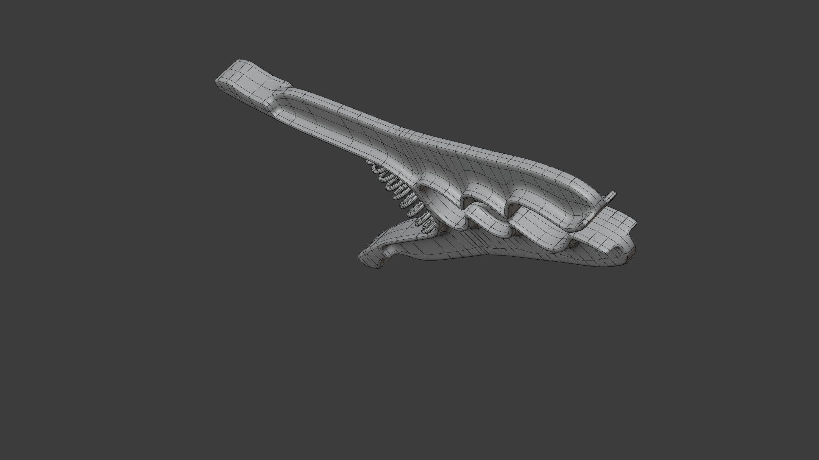 Plastic Clothes Peg 3D model_11