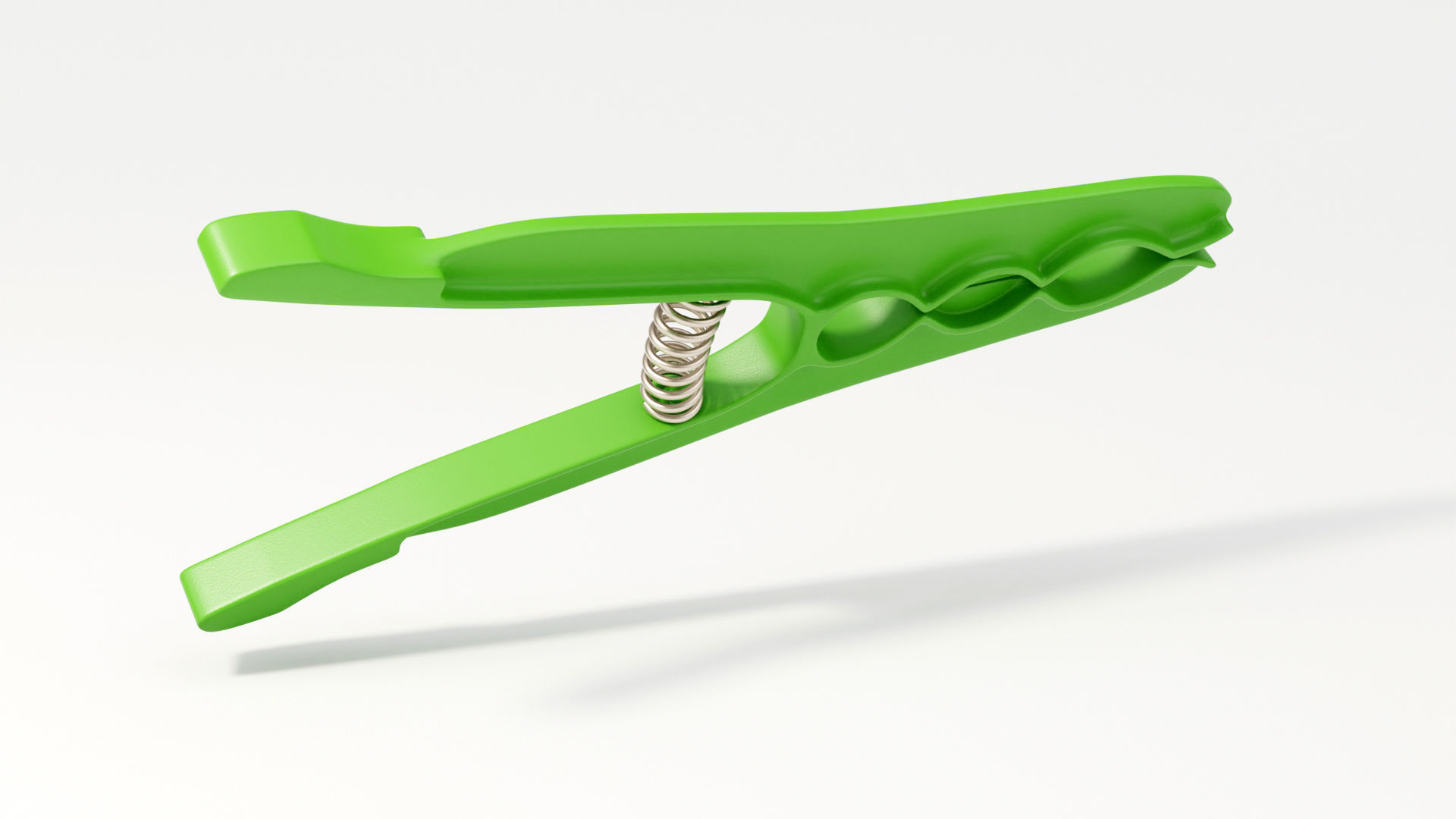 Plastic Clothes Peg 3D model_5