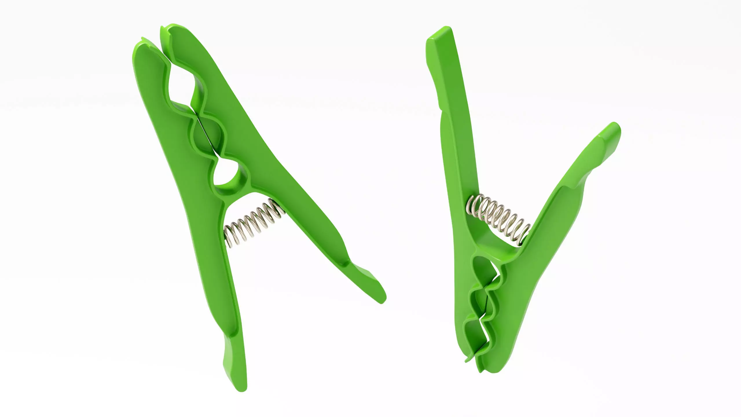 Plastic Clothes Peg 3D model_0