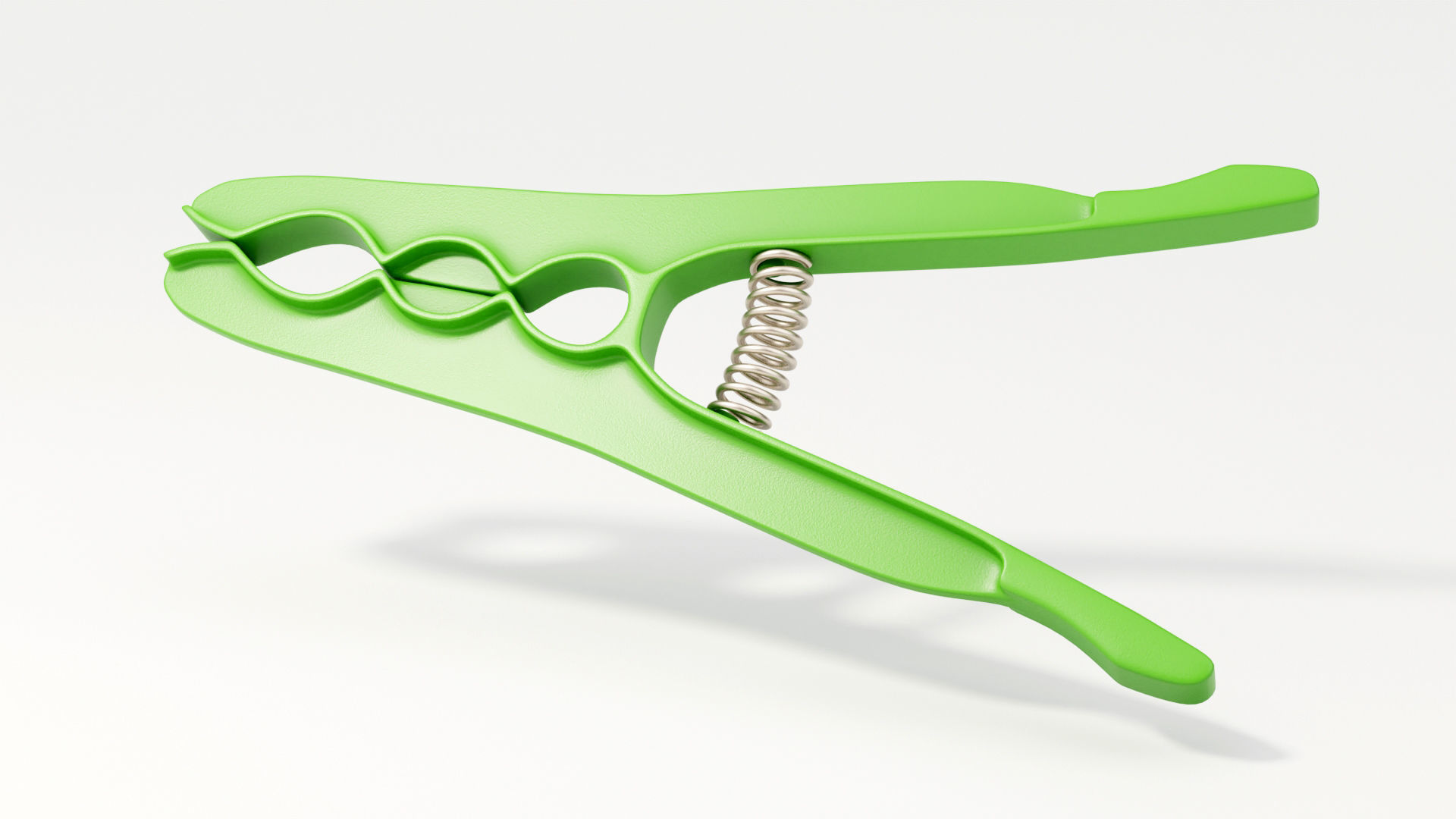 Plastic Clothes Peg 3D model_8