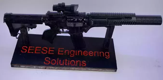 M4 Rifle 3D model 3D printable | CGTrader