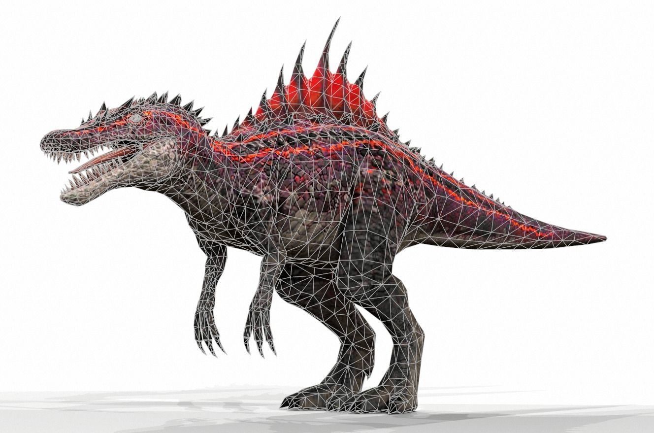 Dinosaur 134 Low-poly 3D model_1