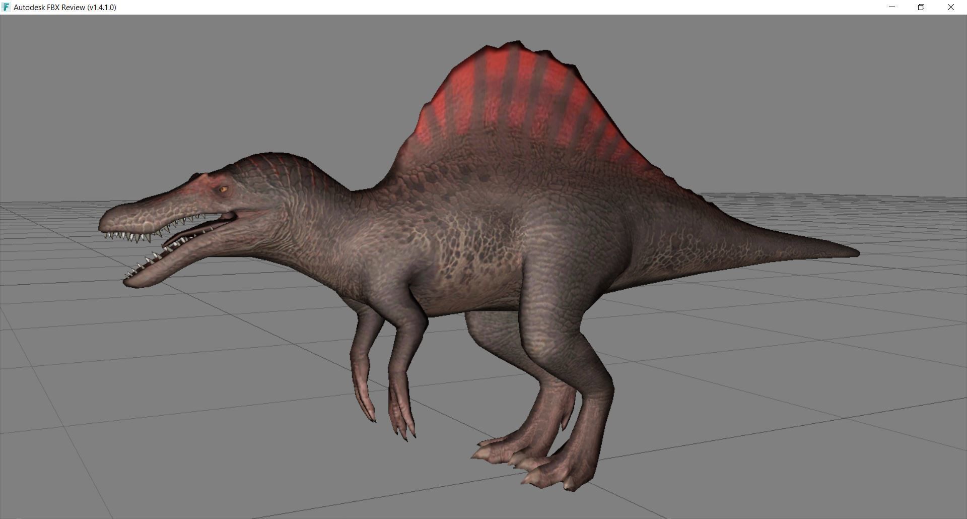 Dinosaur 136 Low-poly 3D model_2