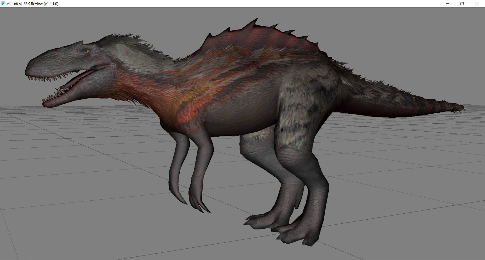 Dinosaur 137 Low-poly 3D model_2