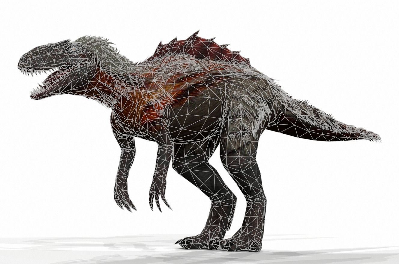 Dinosaur 137 Low-poly 3D model_1