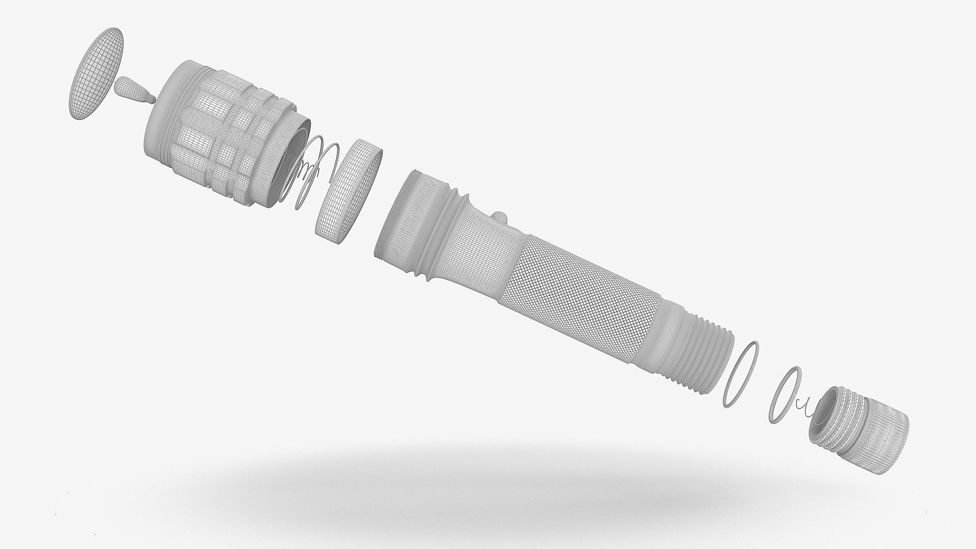 Flash Light 3D model_3