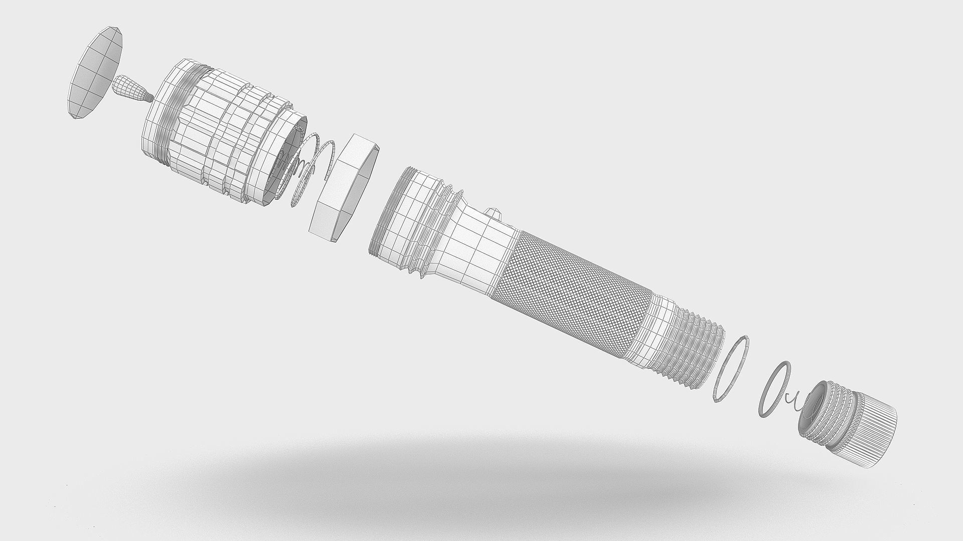 Flash Light 3D model_4
