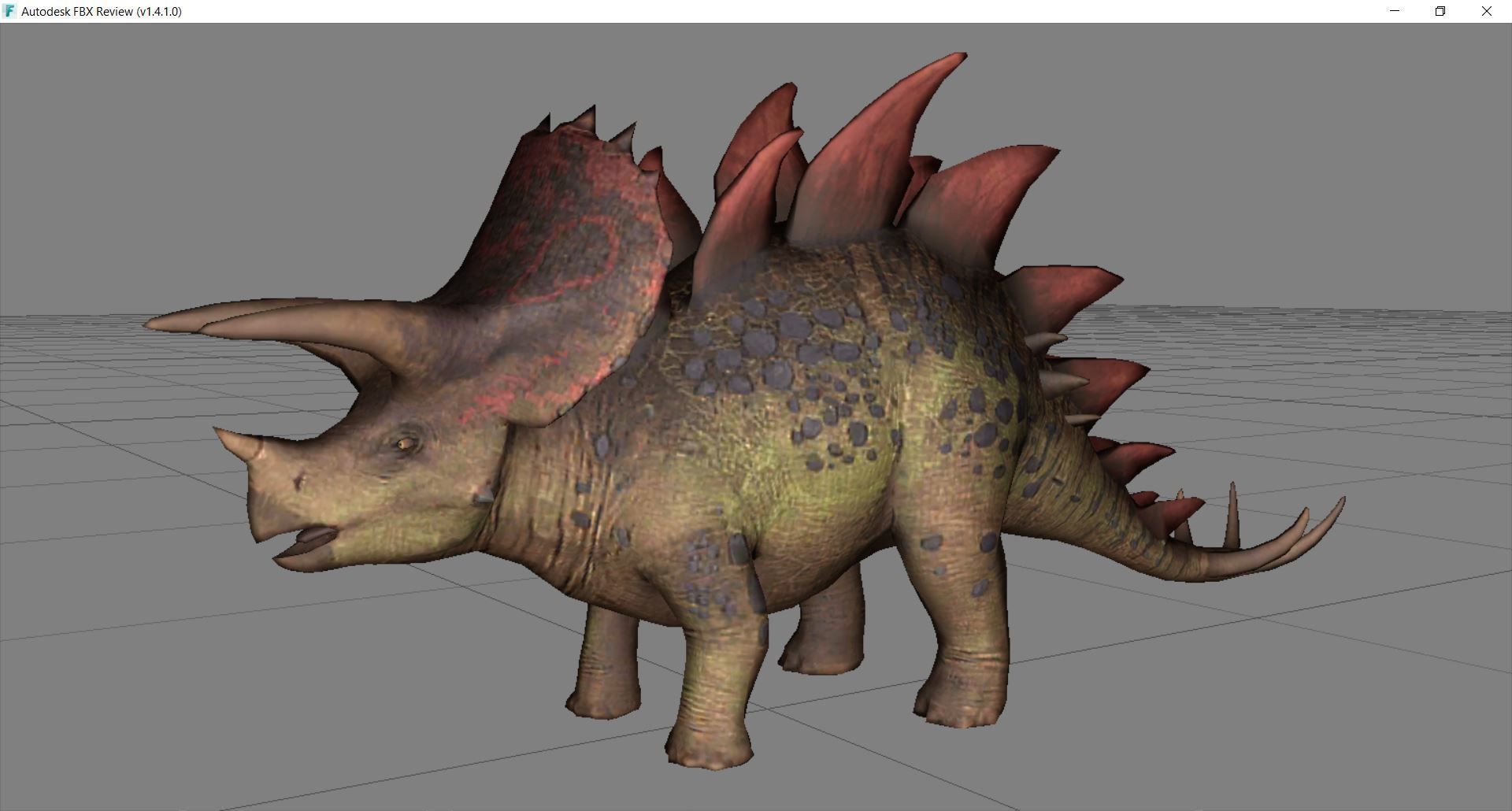 Dinosaur 139 Low-poly 3D model_2