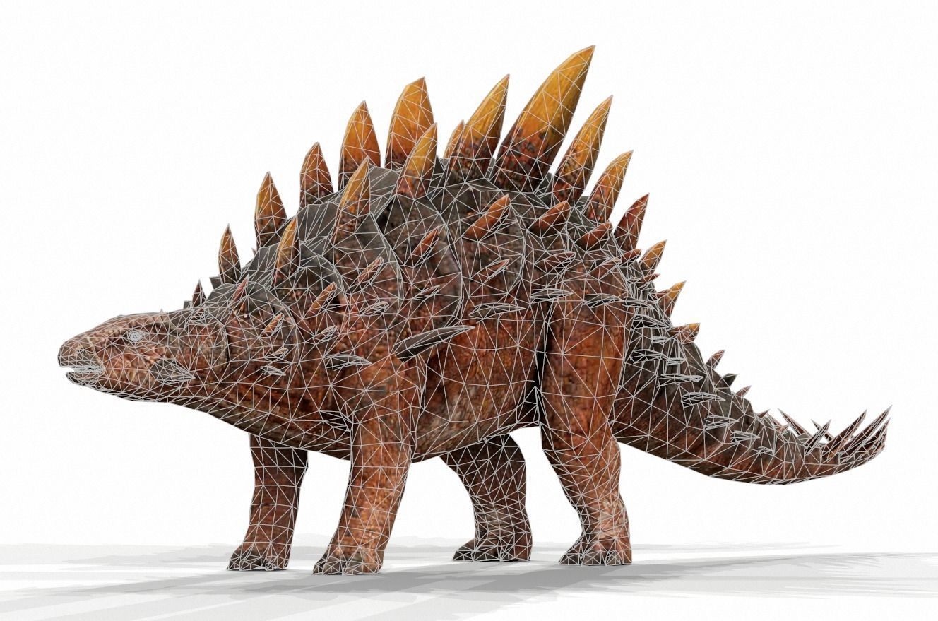 Dinosaur 140 Low-poly 3D model_1