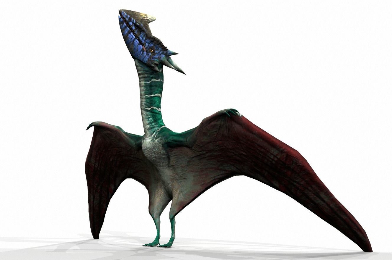 Dinosaur 142 Low-poly 3D model_1