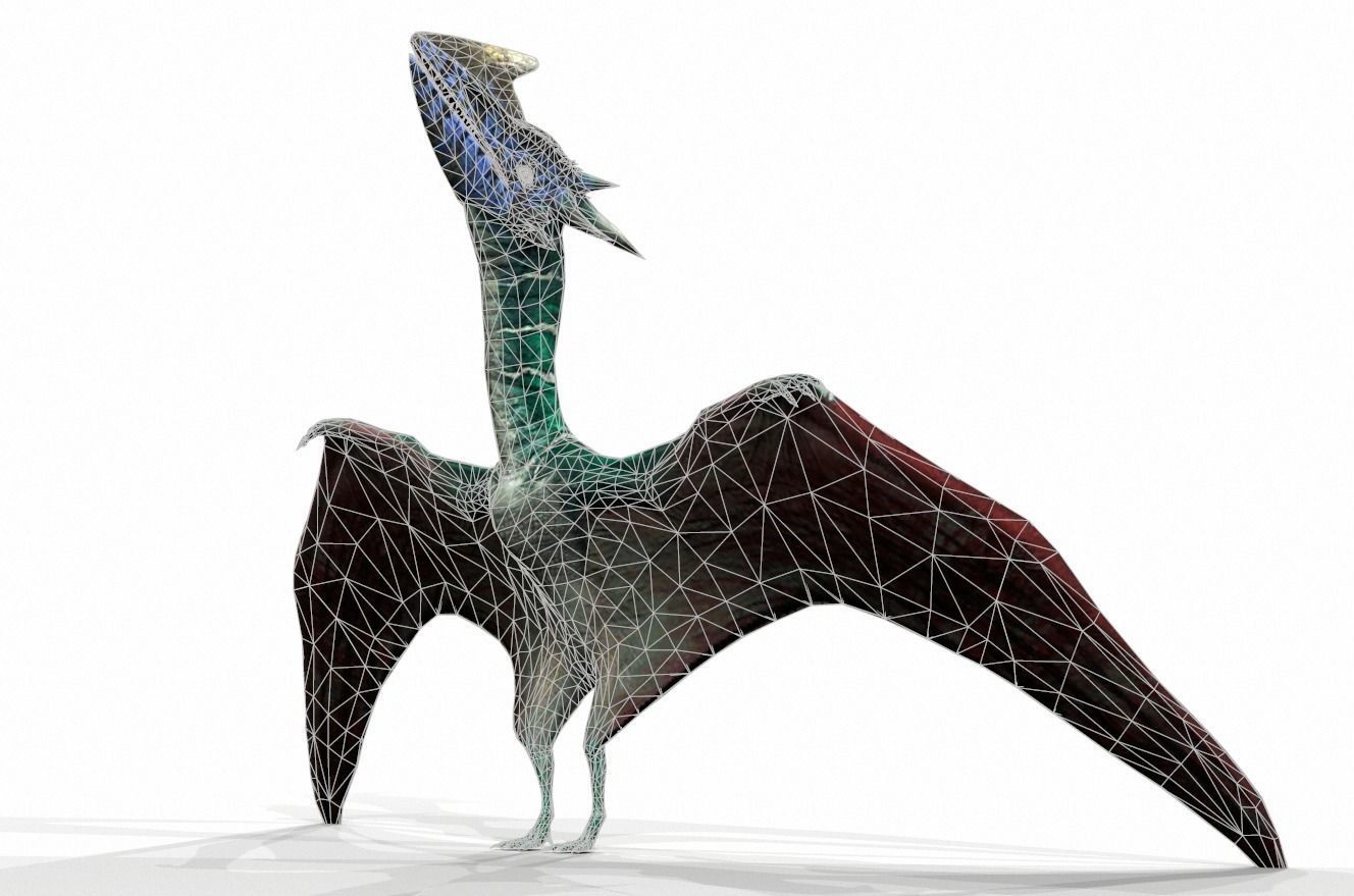 Dinosaur 142 Low-poly 3D model_2