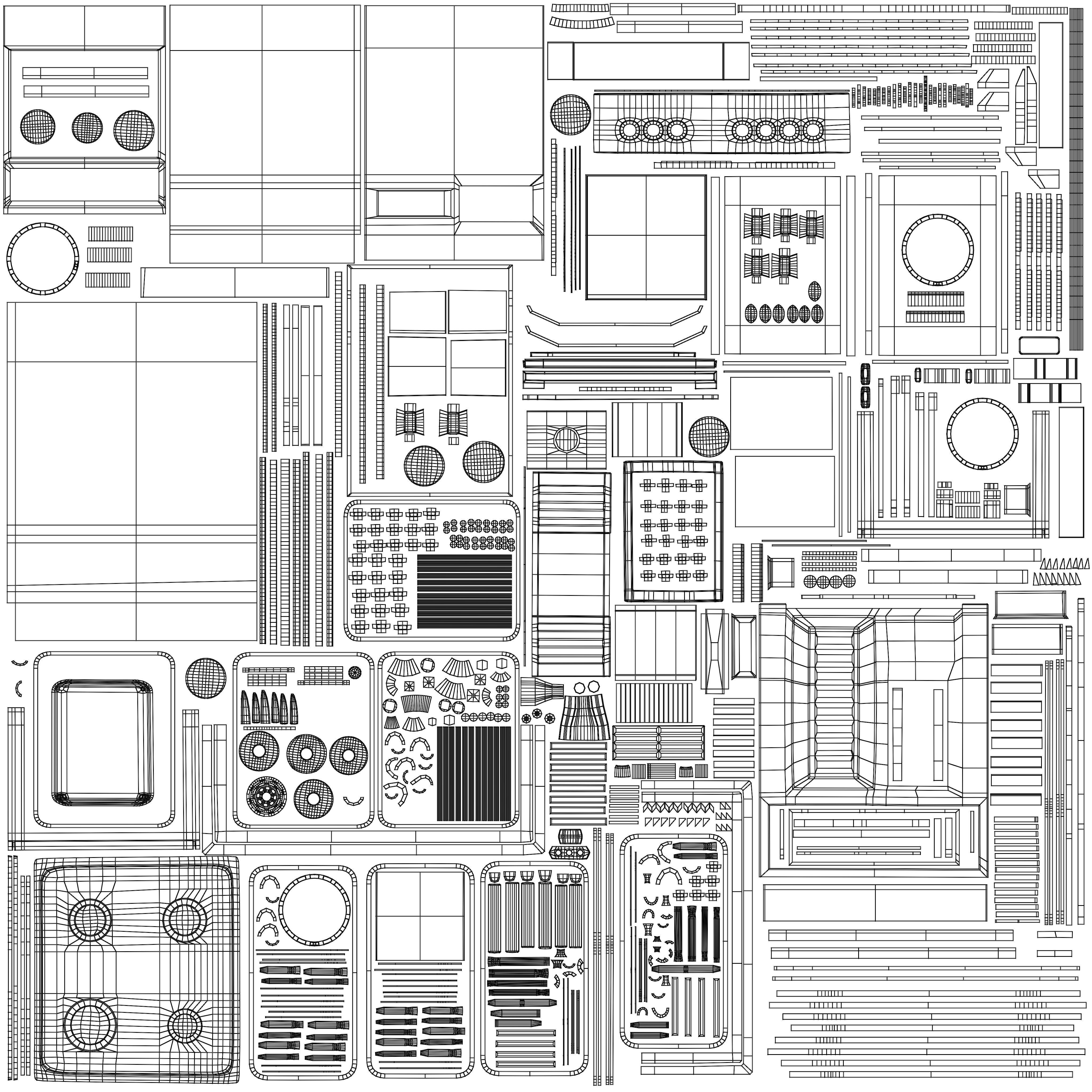 3D PBR Stove with texture sets Low-poly 3D model_25