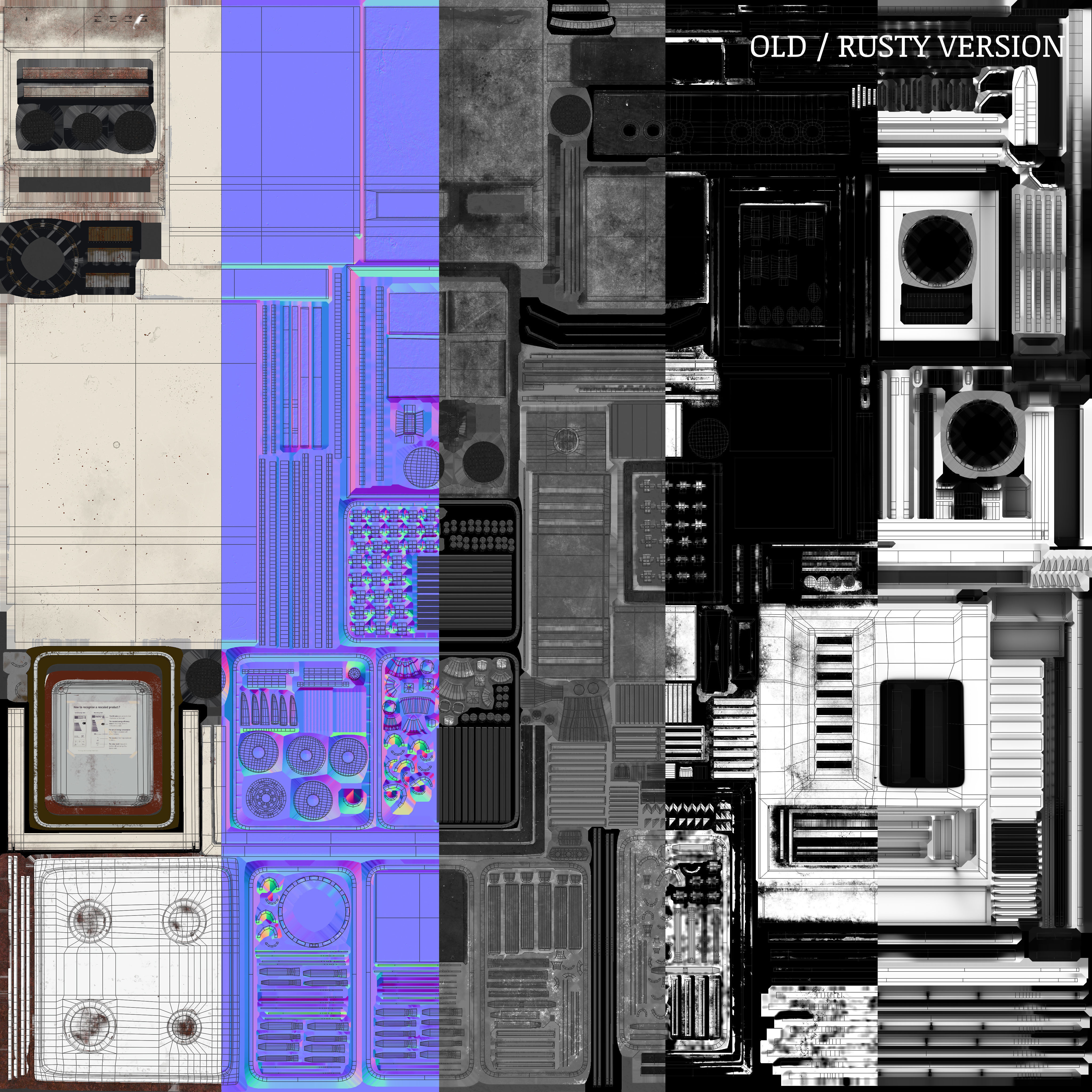 3D PBR Stove with texture sets Low-poly 3D model_28