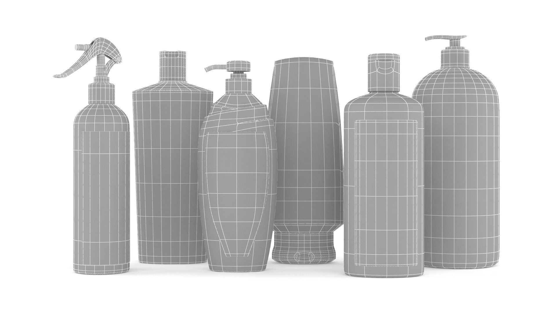 Plastic Bottles 3D model_7