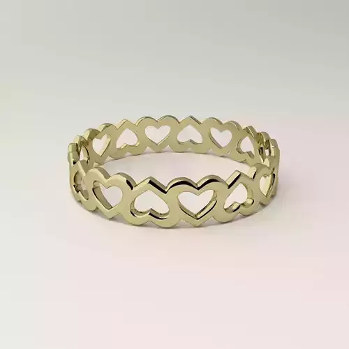 Valentine s day big heart ring