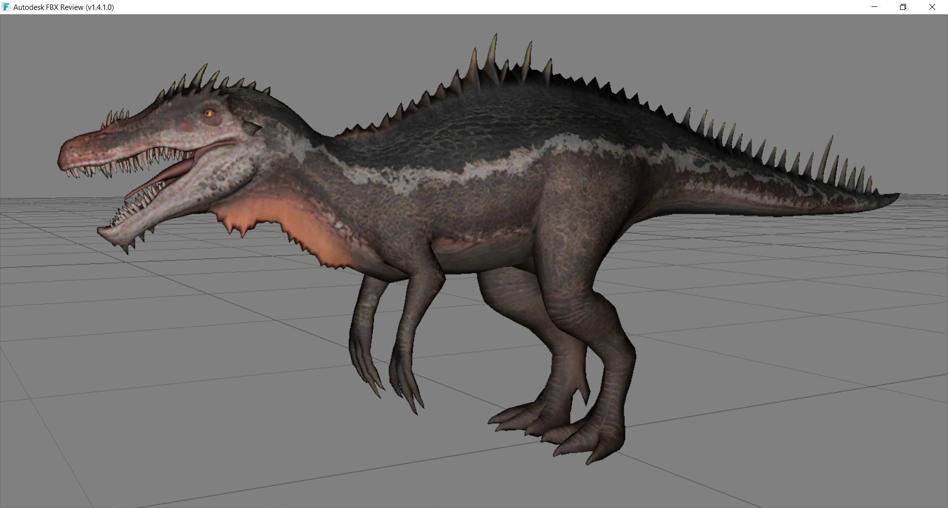Dinosaur 145 Low-poly 3D model_2