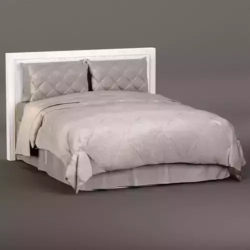 bed pintuck bedding 3D model