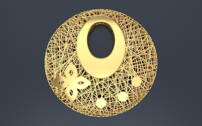 Women pendant-earrings-necklaces jewelry 3D print model