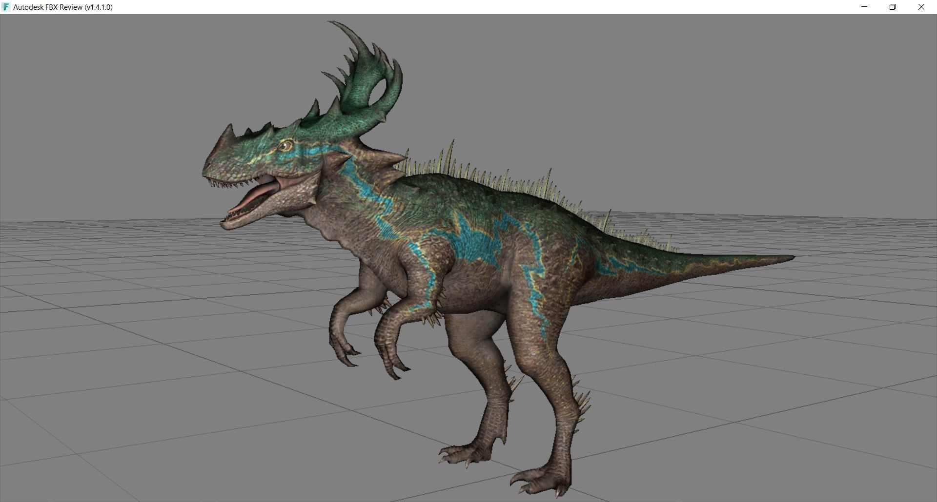 Dinosaur 150 Low-poly 3D model_2