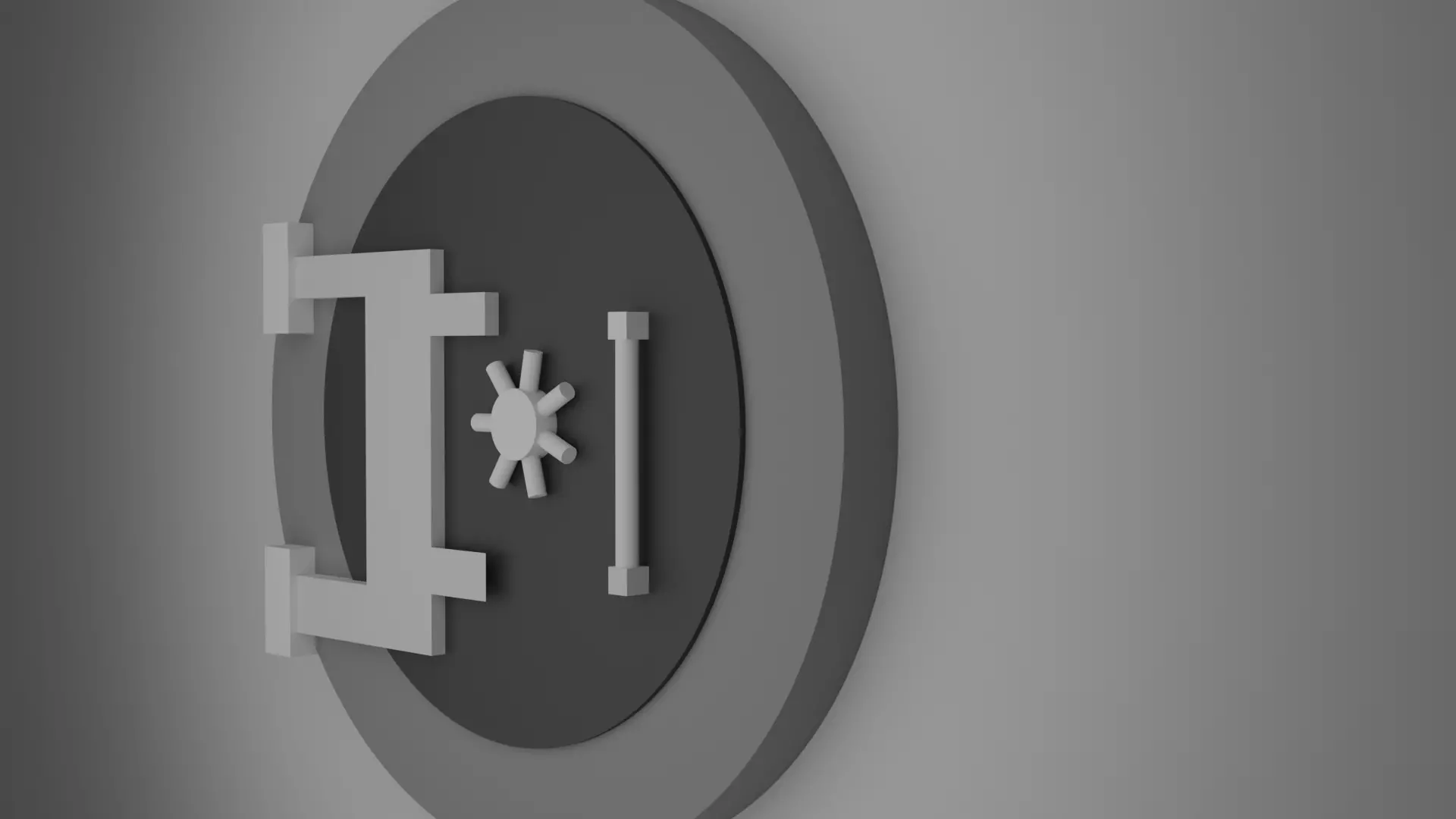 Bank tresor door Free 3D model