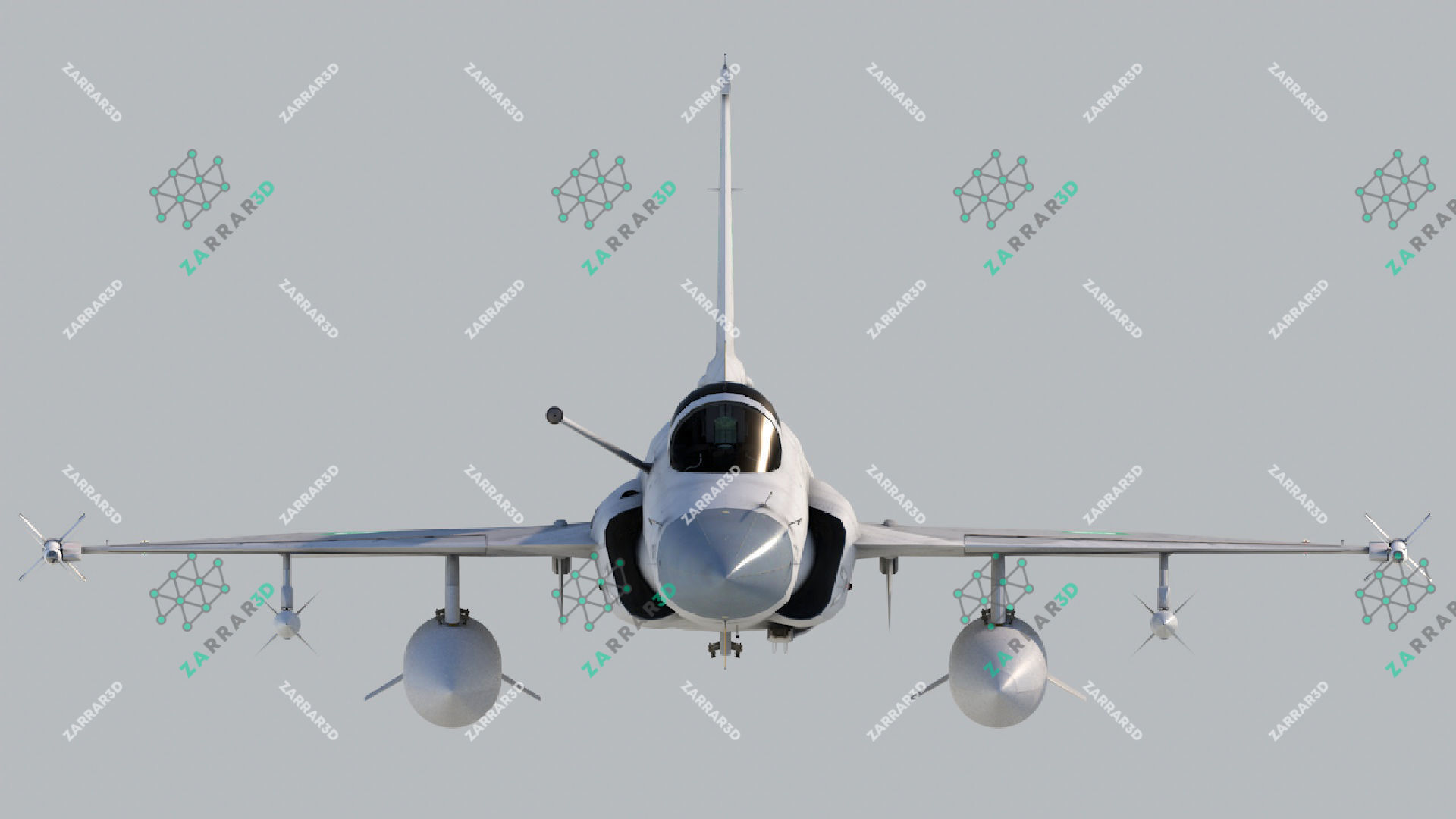 JF-17 Thunder Nigeria Realistic Rigged Low-poly 3D model_3