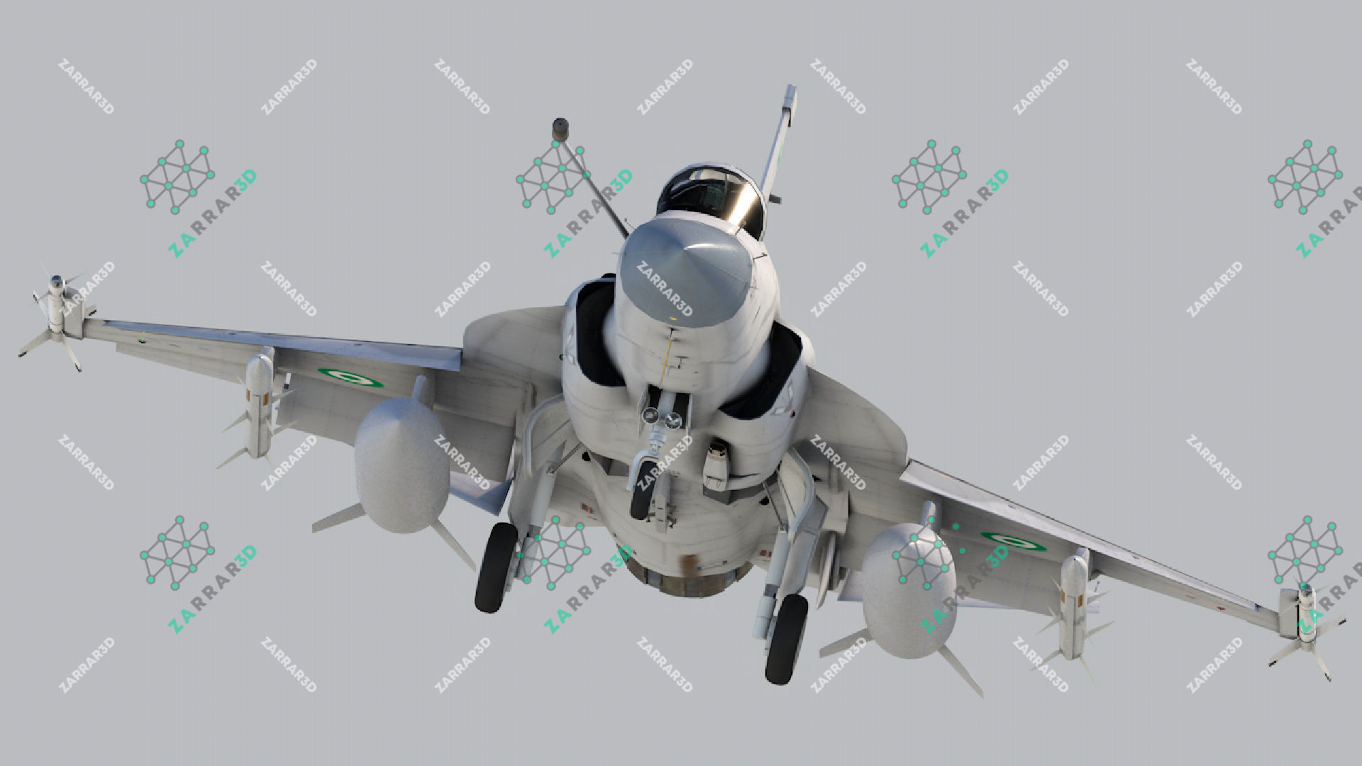 JF-17 Thunder Nigeria Realistic Rigged Low-poly 3D model_1