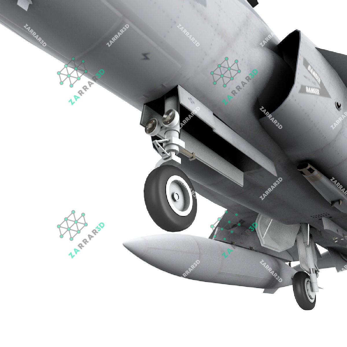 JF-17 Thunder Nigeria Realistic Rigged Low-poly 3D model_12