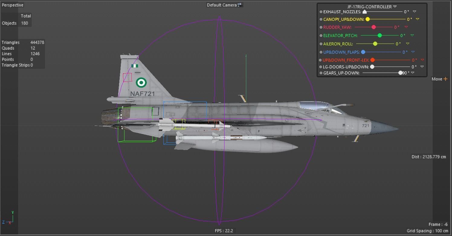 JF-17 Thunder Nigeria Realistic Rigged Low-poly 3D model_18