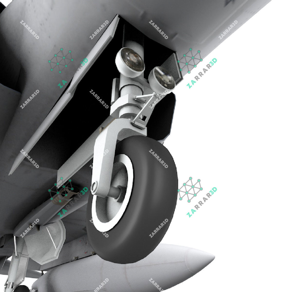 JF-17 Thunder Nigeria Realistic Rigged Low-poly 3D model_13