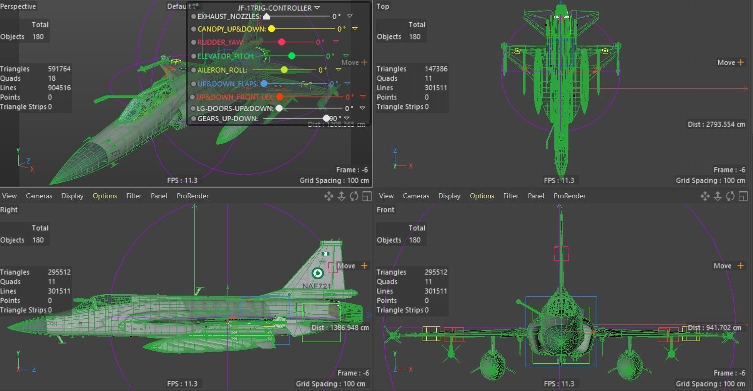 JF-17 Thunder Nigeria Realistic Rigged Low-poly 3D model_16