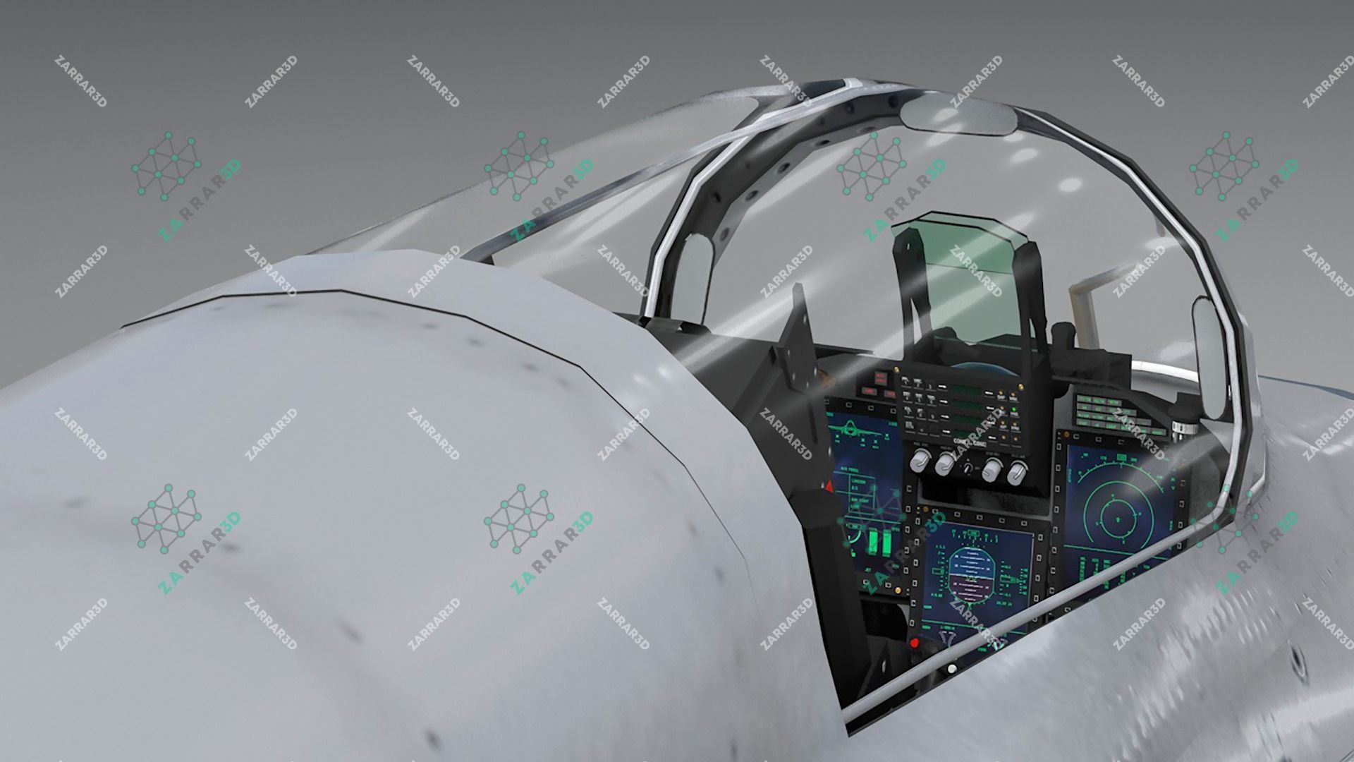 JF-17 Thunder Nigeria Realistic Rigged Low-poly 3D model_9