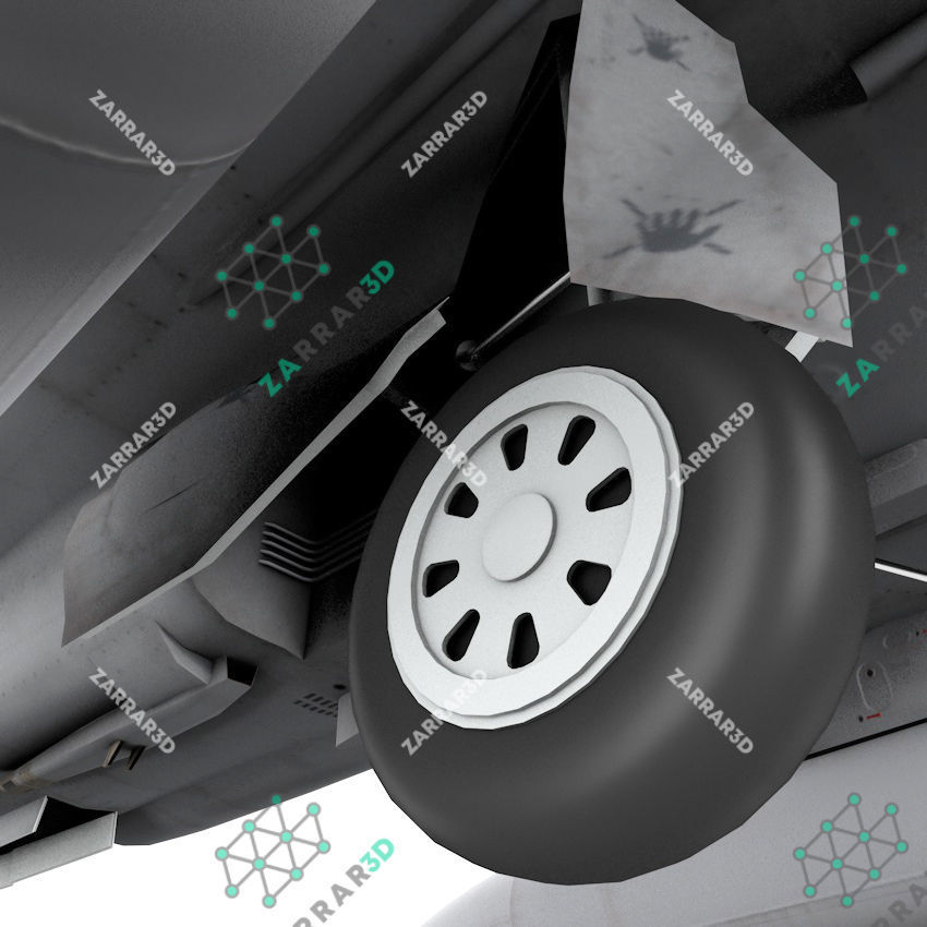 JF-17 Thunder Nigeria Realistic Rigged Low-poly 3D model_14